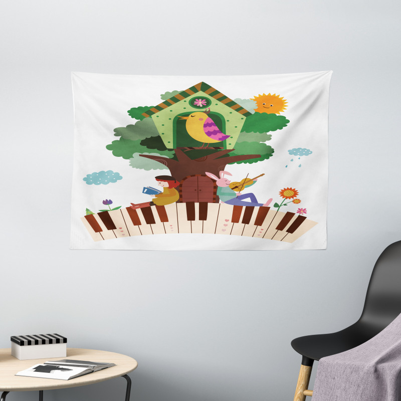 Animals Nest House Wide Tapestry