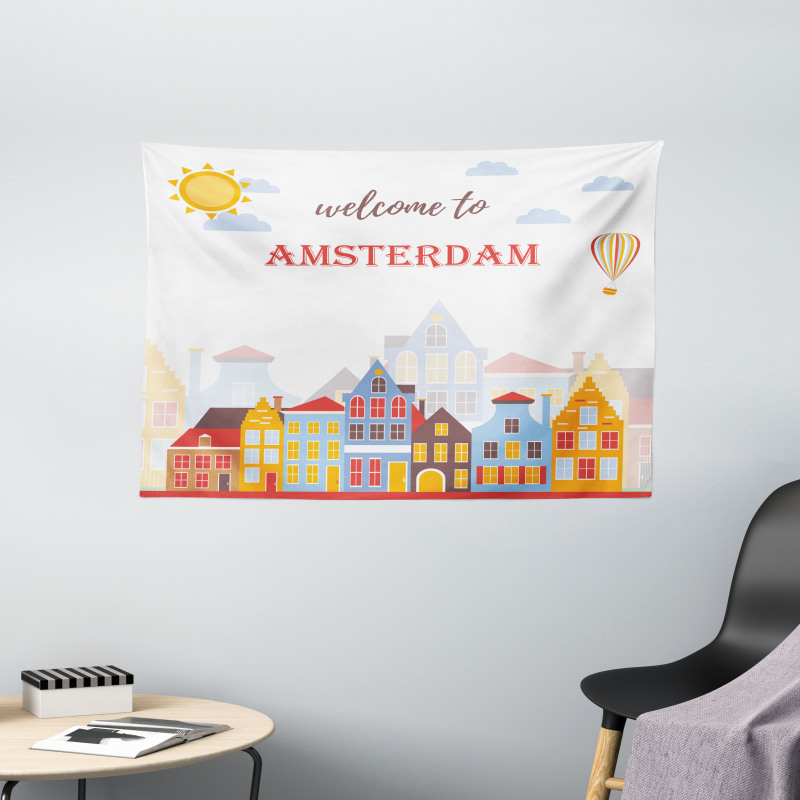 Welcoming Sunny Urban Wide Tapestry