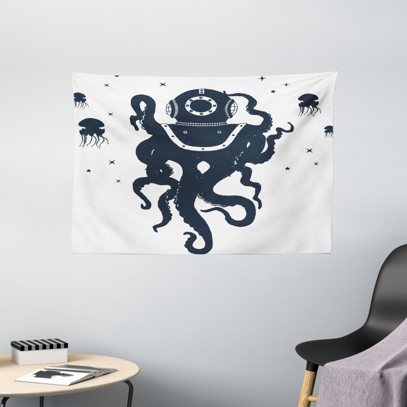 Octopus Costume Wide Tapestry