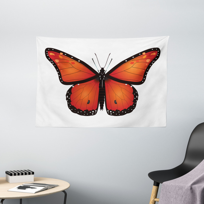 Big Monarch Breed Moth Wide Tapestry