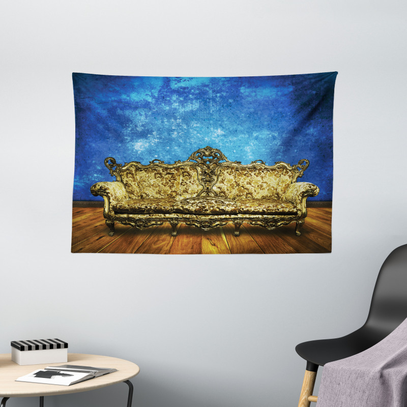 Antique Sofa in Room Wide Tapestry
