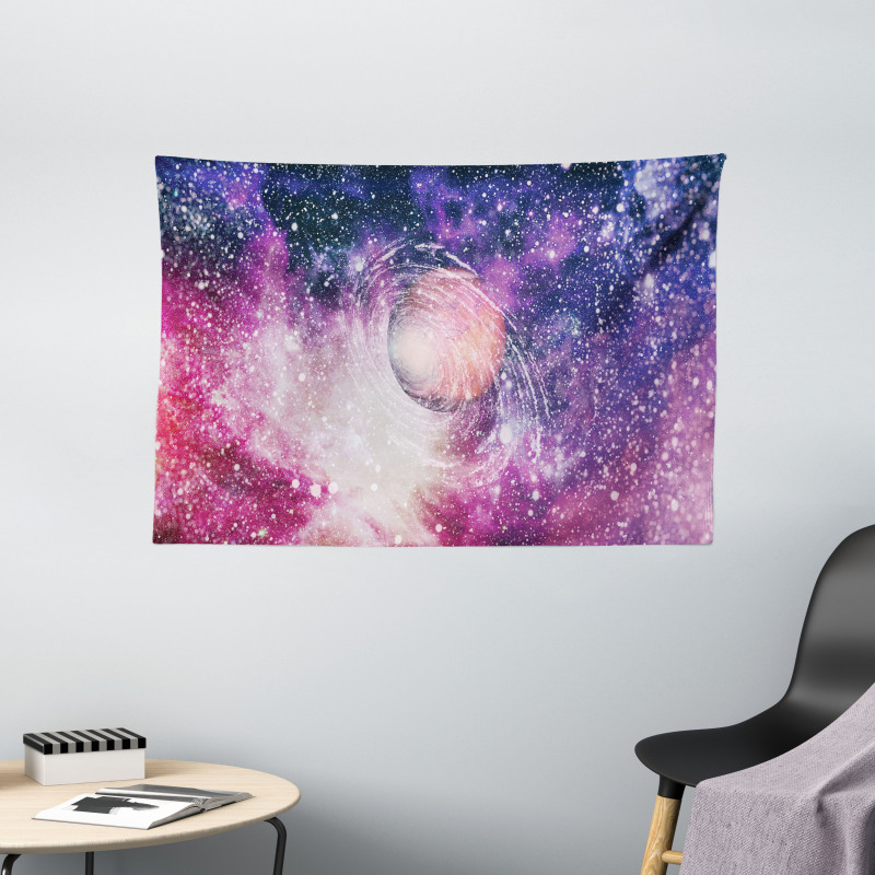 Vivid Galactic Art Wide Tapestry