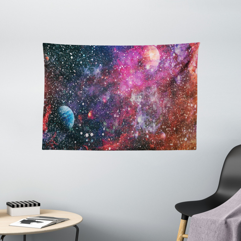 Abstract Jumble Space Wide Tapestry