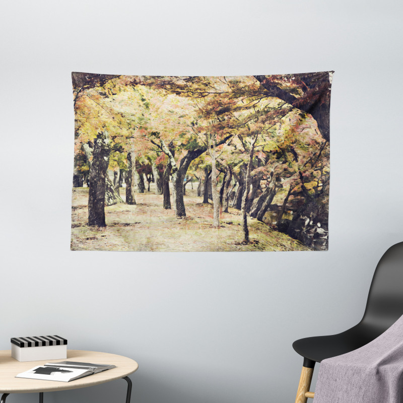 Nara Park Japan Wide Tapestry