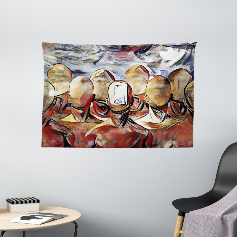 Faceless Men Art Wide Tapestry