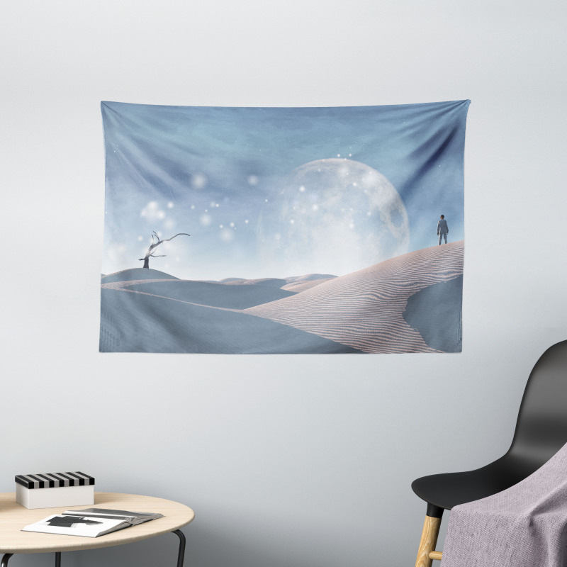 Dreamlike Desert Wide Tapestry