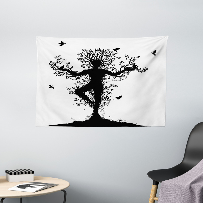 Forest Spirit Art Wide Tapestry