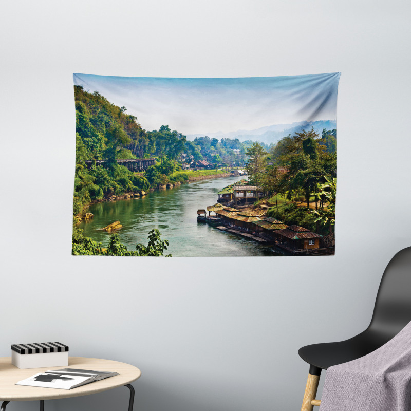 Tropic Thai Village Wide Tapestry