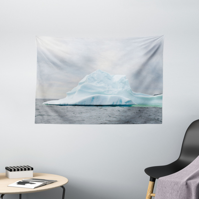 Geographic Rock on Water Wide Tapestry