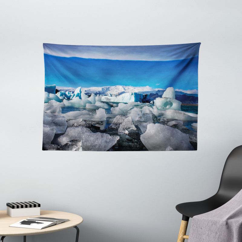 Glacier Elements Lagoon Wide Tapestry