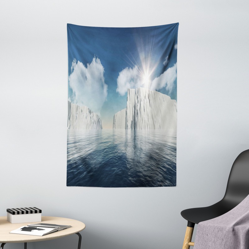 Fluffy Clouds Sunbeams Tapestry