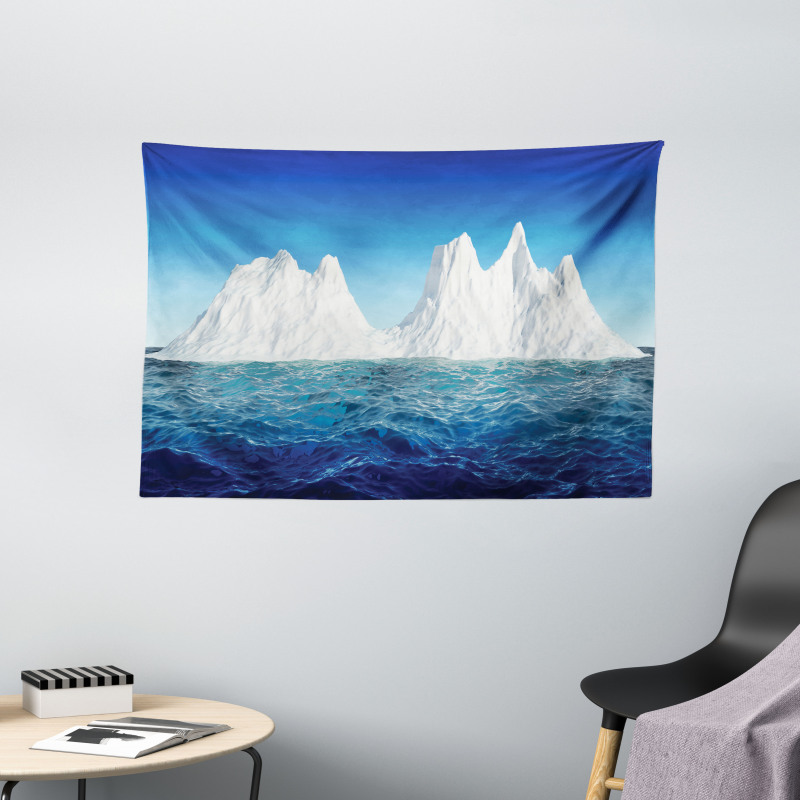 Antarctic Scene in Ocean Wide Tapestry