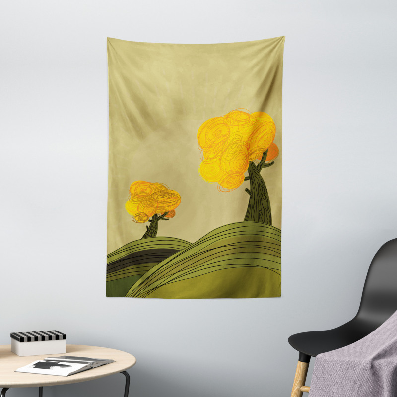 Autumn Trees Tapestry