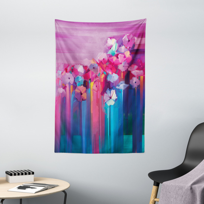 Vibrant Flower Tapestry