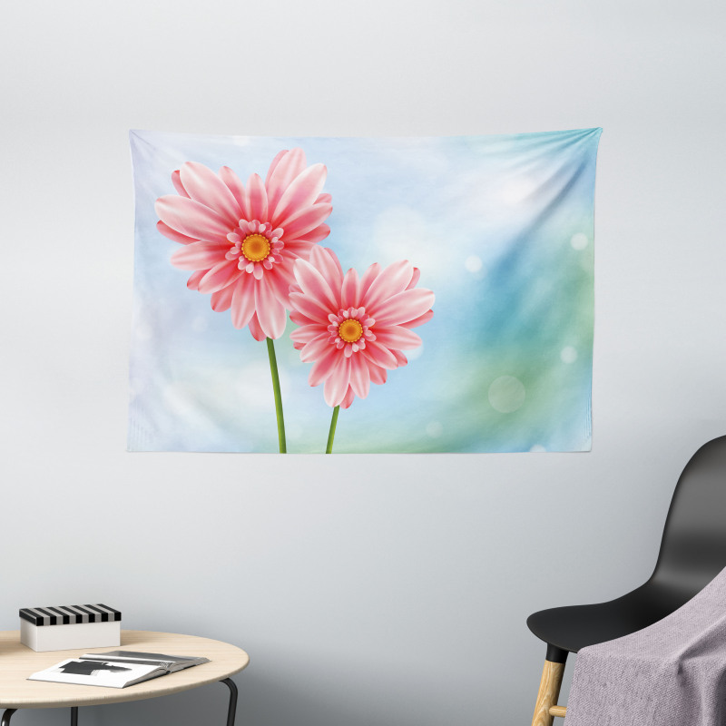 Petals on Bokeh Wide Tapestry