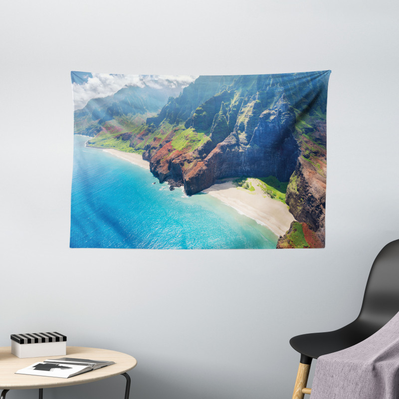 Na Pali Coast Island Wide Tapestry