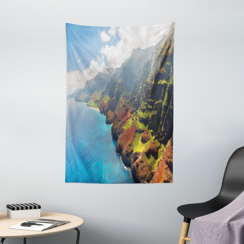 Island Sunshine Panorama Tapestry