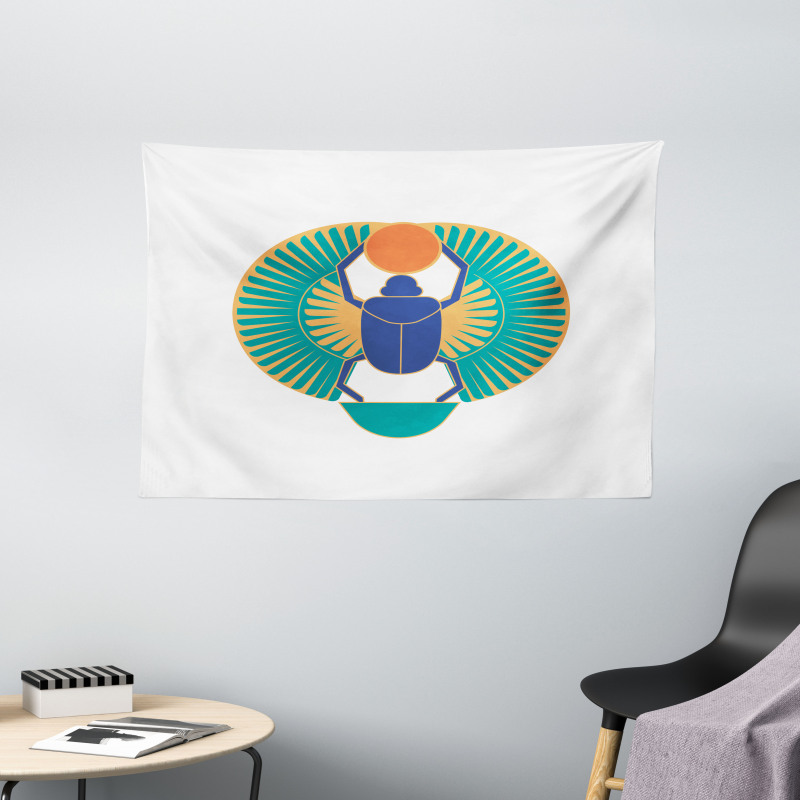 Scarab Holding Sun Wide Tapestry