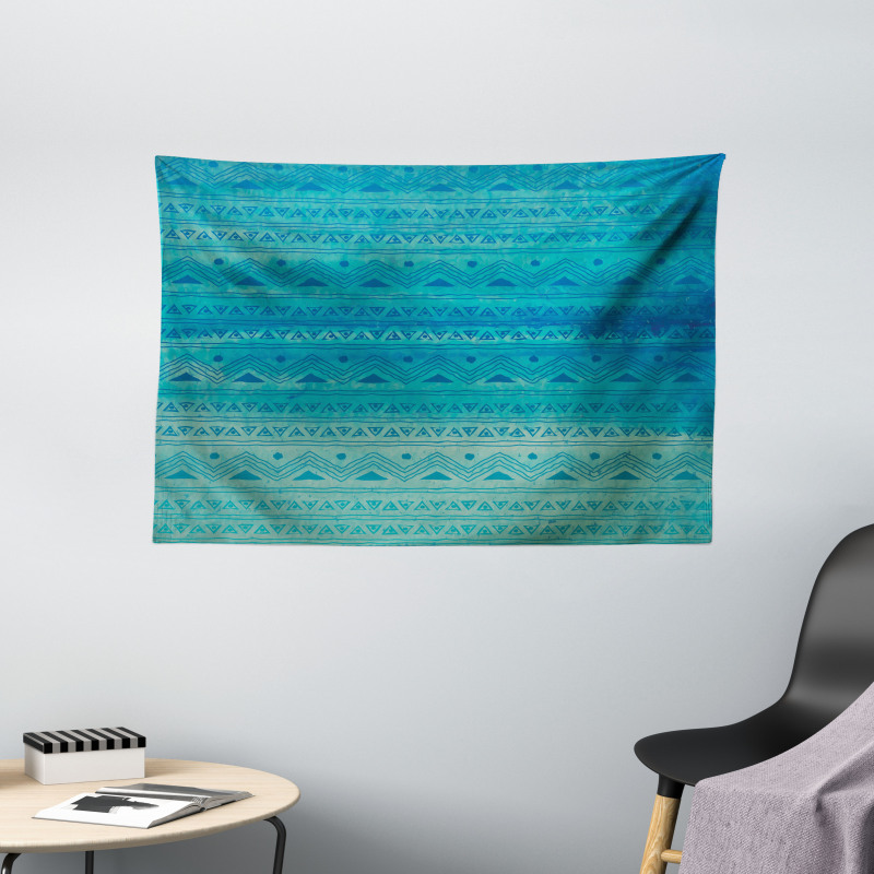 Creative Triangles Wide Tapestry