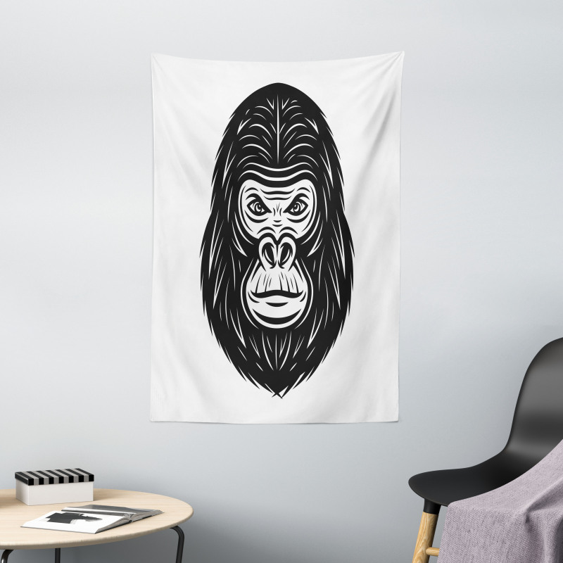 Wild Animal Monotone Style Tapestry