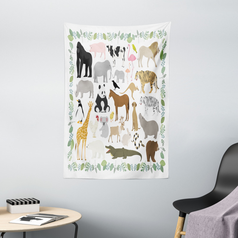 Assorted Forest Creatures Tapestry