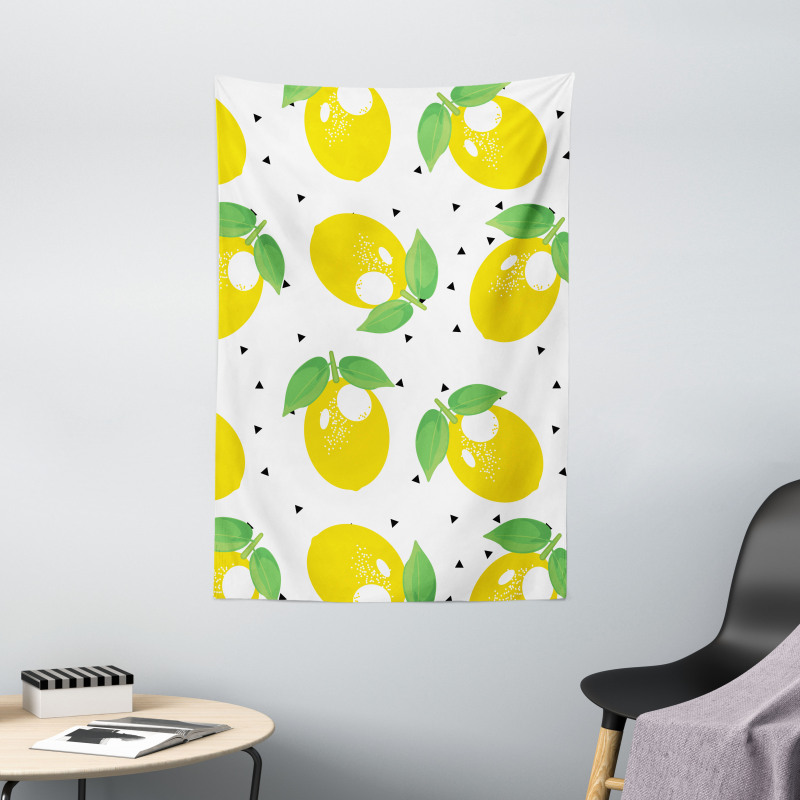 Cheery Citrus Fruits Art Tapestry