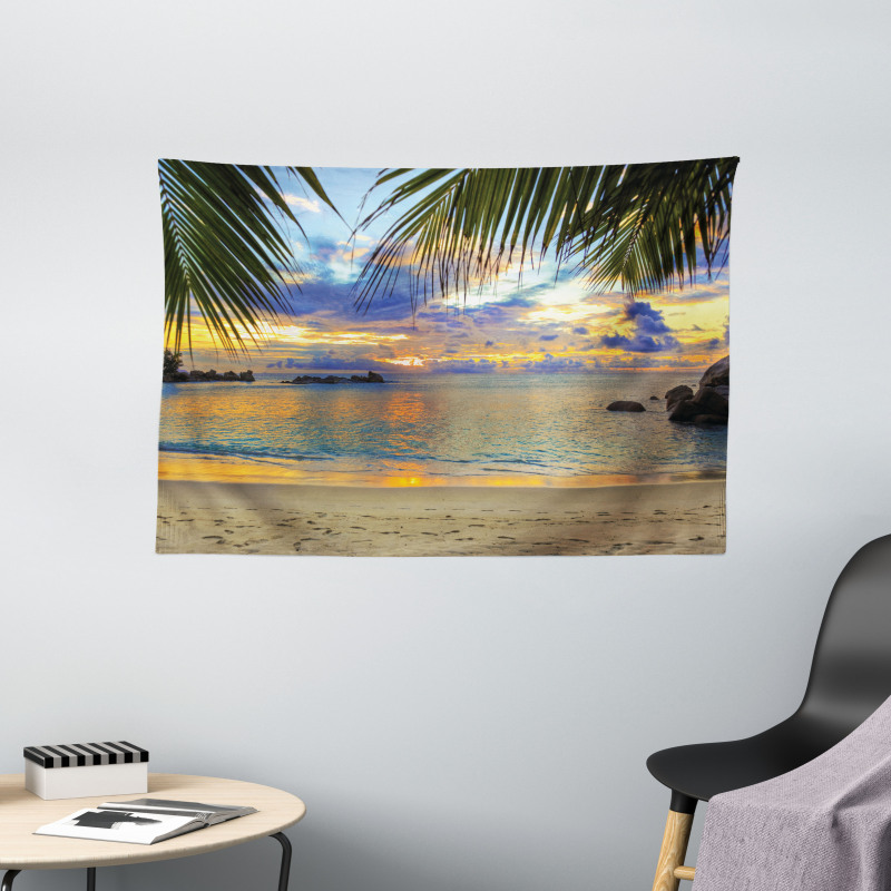 Exotic Beach Photo Wide Tapestry