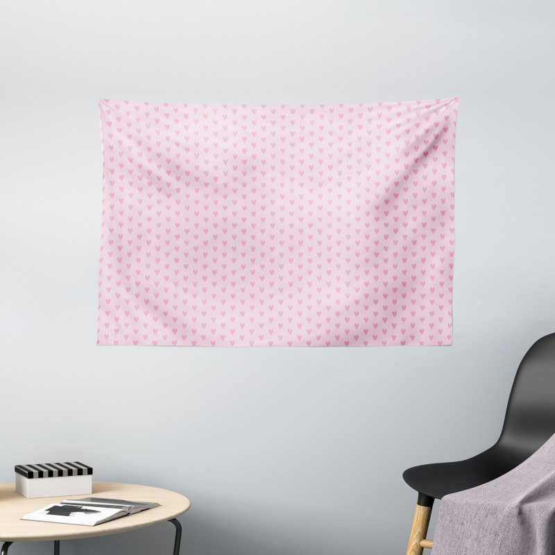 Minimal Pinkish Wide Tapestry