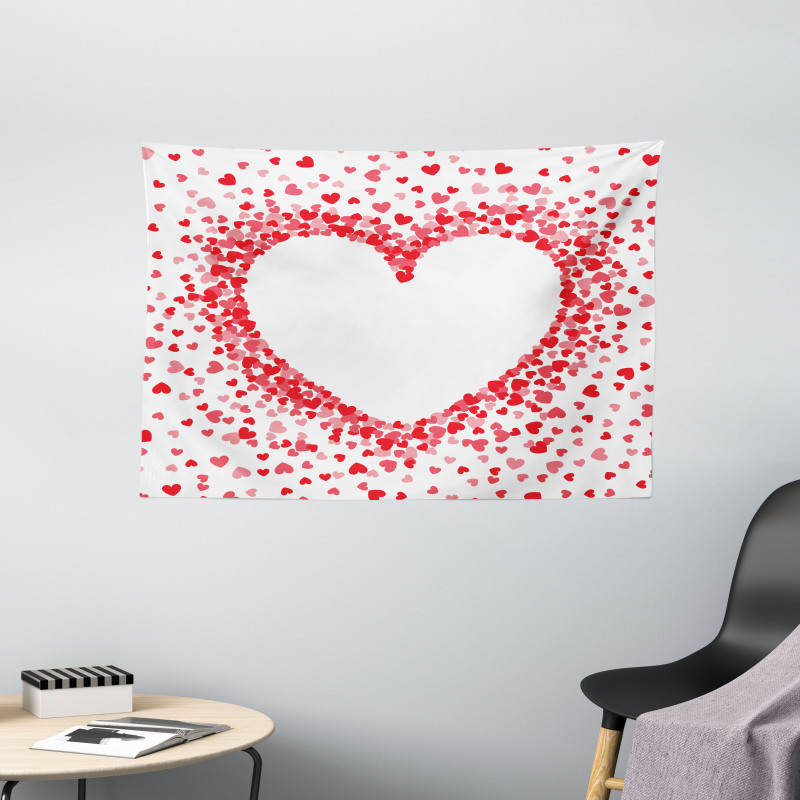 Tiny Hearts Wide Tapestry