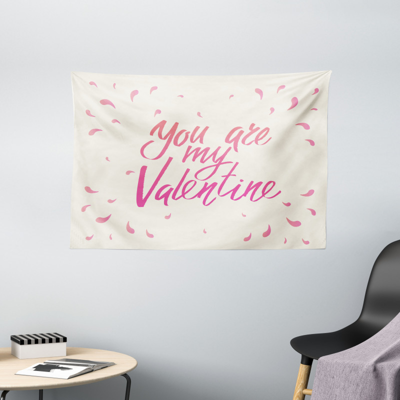 Romance Words Wide Tapestry