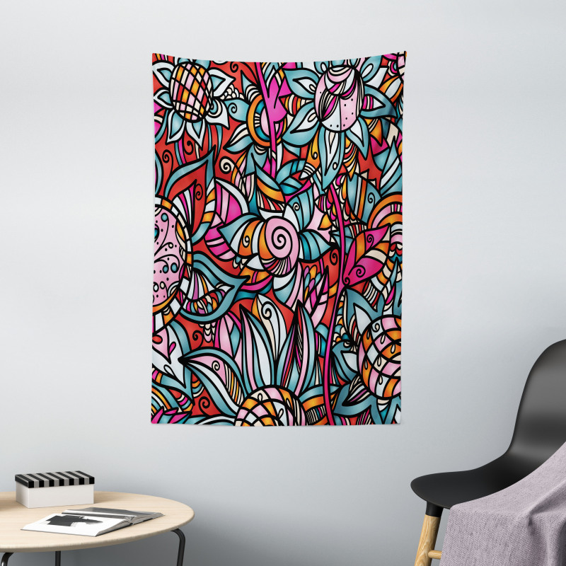 Abstract Sunflower Tapestry