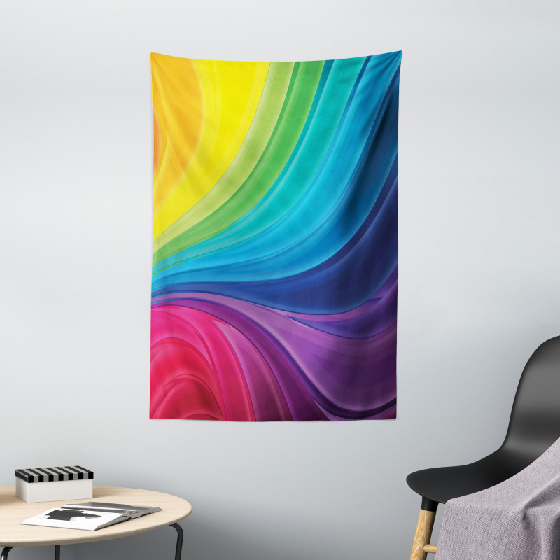 Abstract Smooth Lines Tapestry