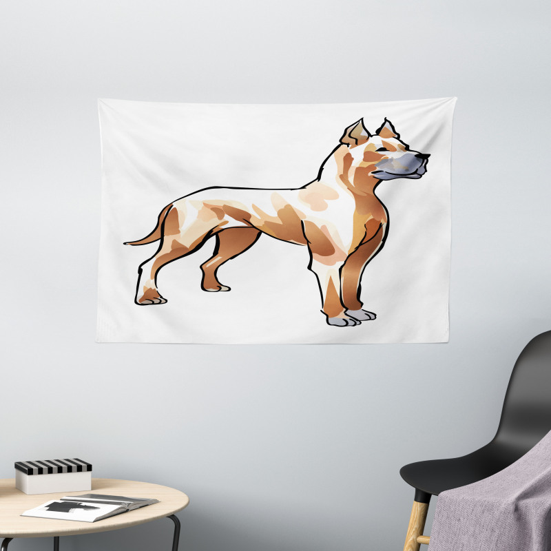 German Mastiff Dog Wide Tapestry