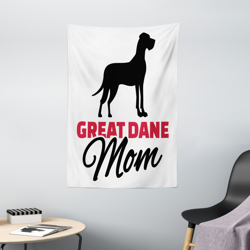 Dog Mom Lettering Tapestry