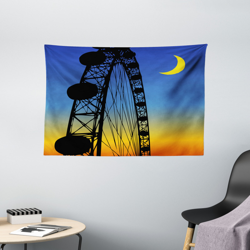 Fun Ride on Ombre Sky Wide Tapestry