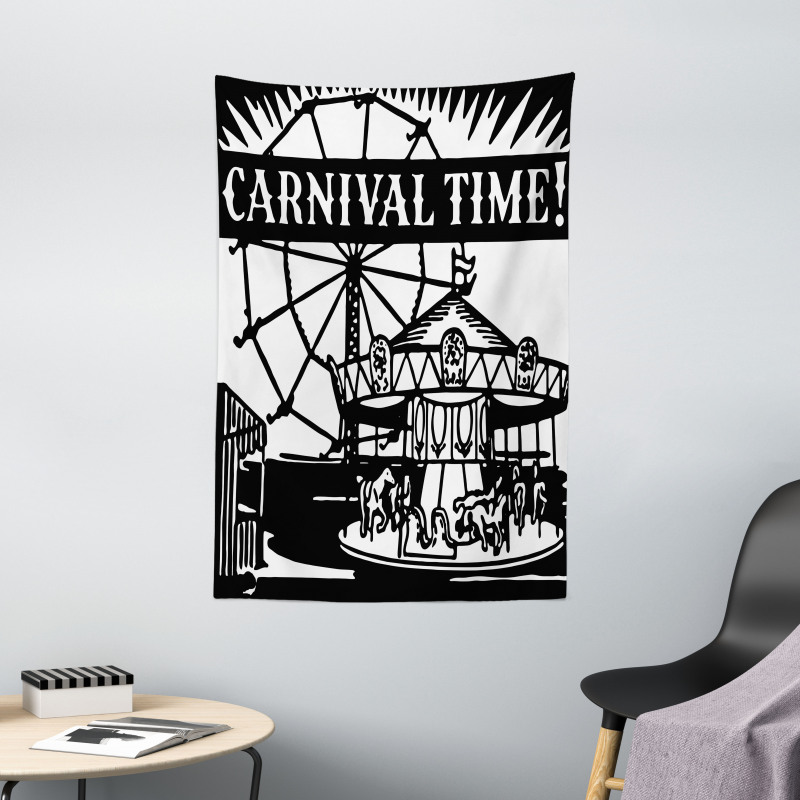 Carnival Time Carousel Tapestry