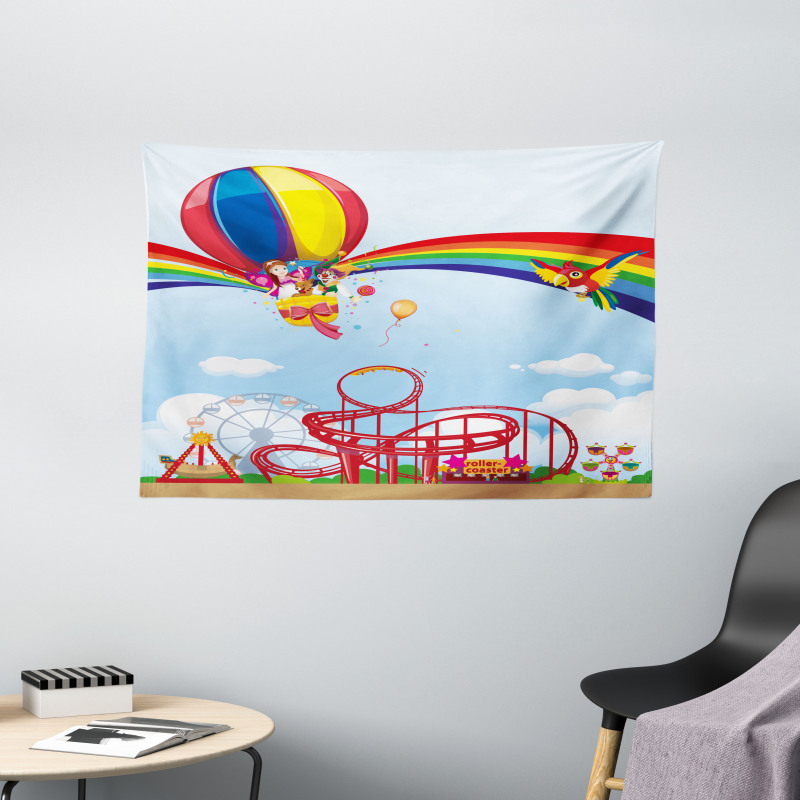 Childish Fun Concept Wide Tapestry