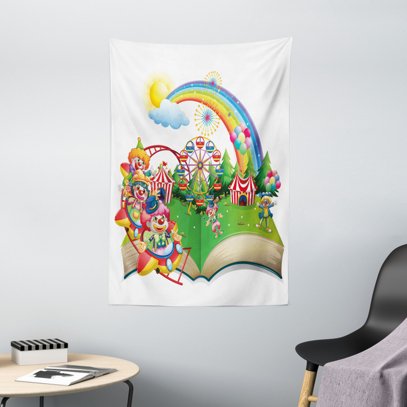 Rainbows and Clowns Tapestry