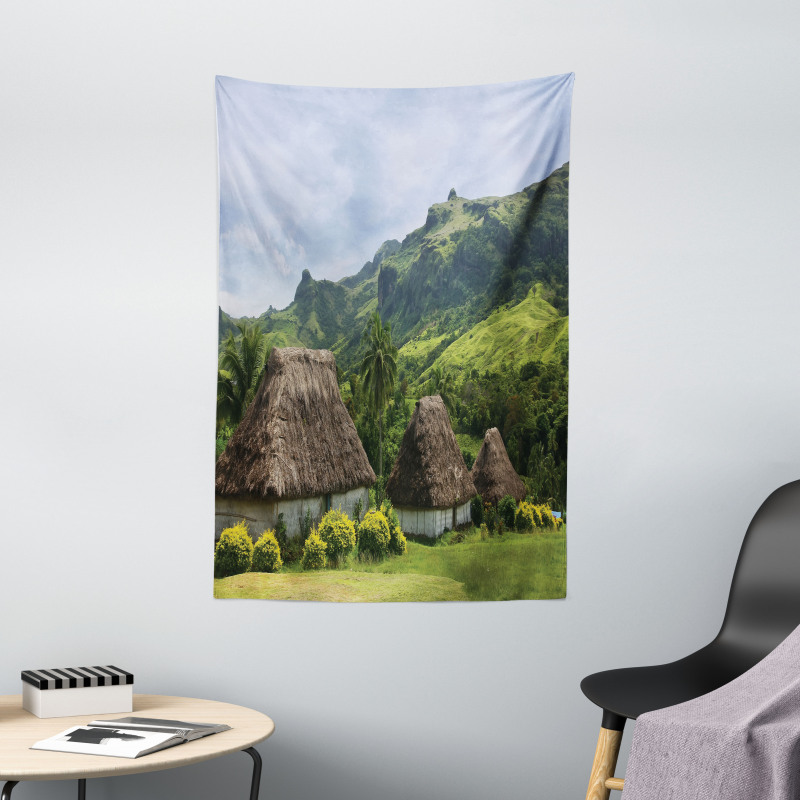 Greenland Scene Navala Village Tapestry