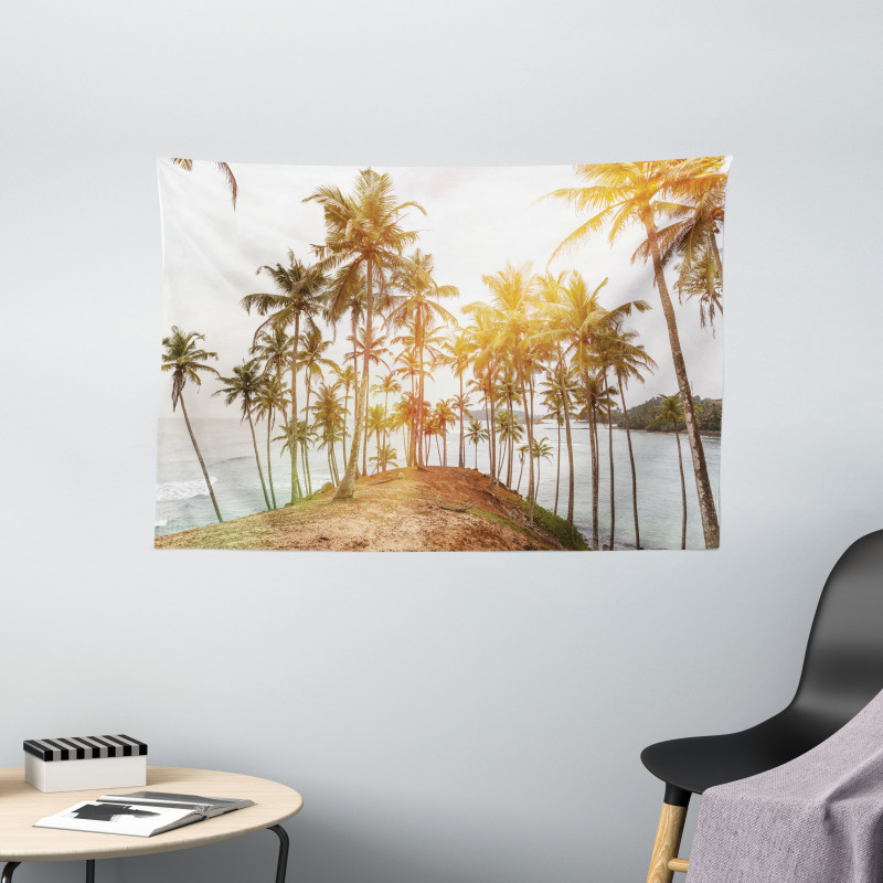 Sunbeams Hitting an Island Wide Tapestry