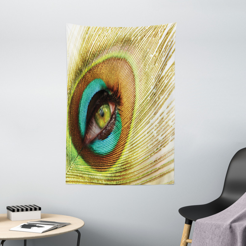 Peacock Feather Eye Tapestry