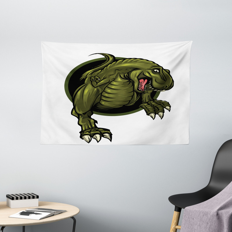 T-rex Animal Wide Tapestry