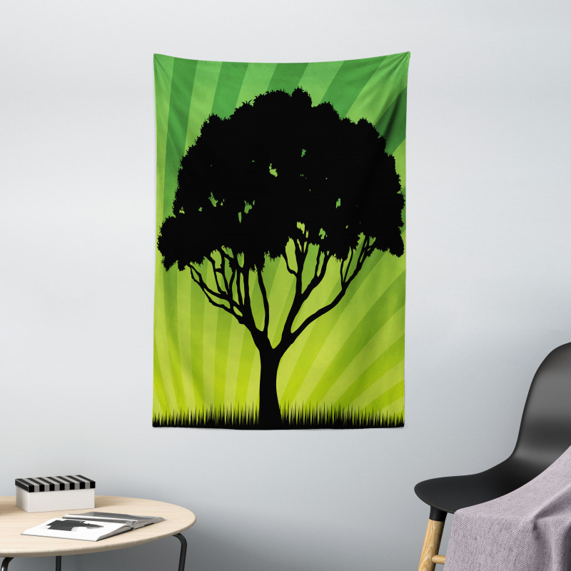 Funky Sunset Nature Art Tapestry