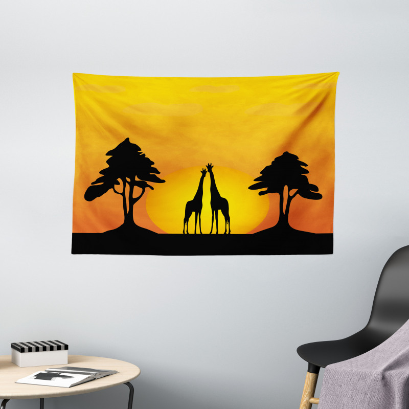 Gradient Desert Wide Tapestry