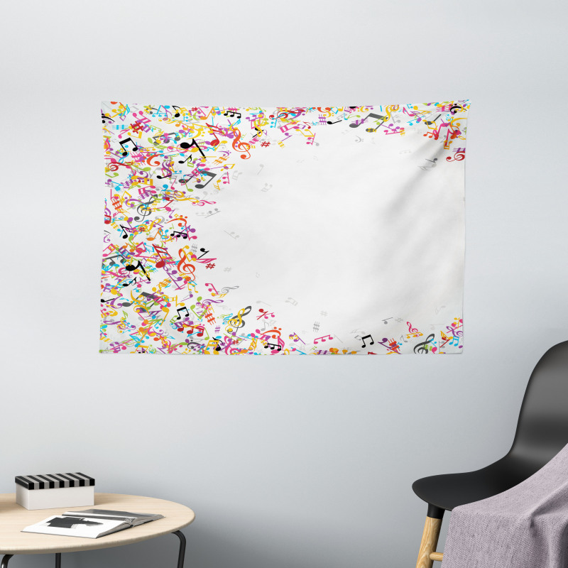 Colorful Festival Frame Wide Tapestry