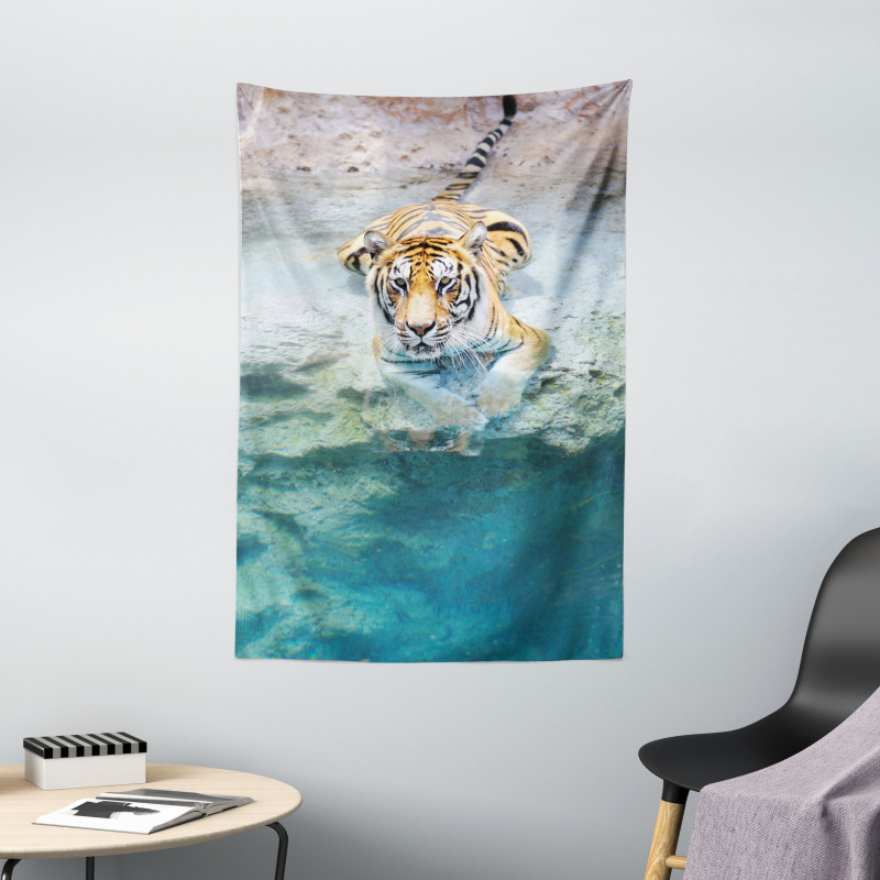 Bengal Tiger in Wild Tapestry