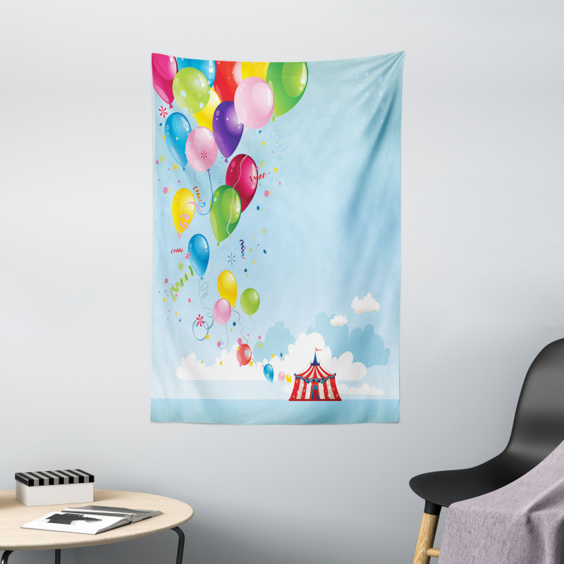 Carnival Tent Balloons Tapestry