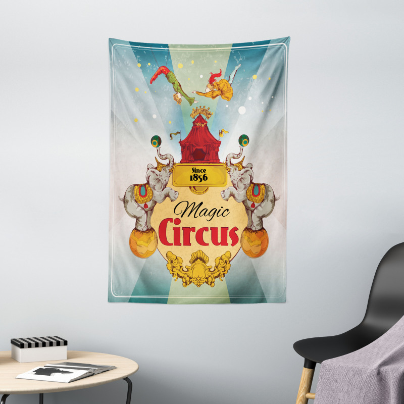 Vintage Circus Tent Tapestry