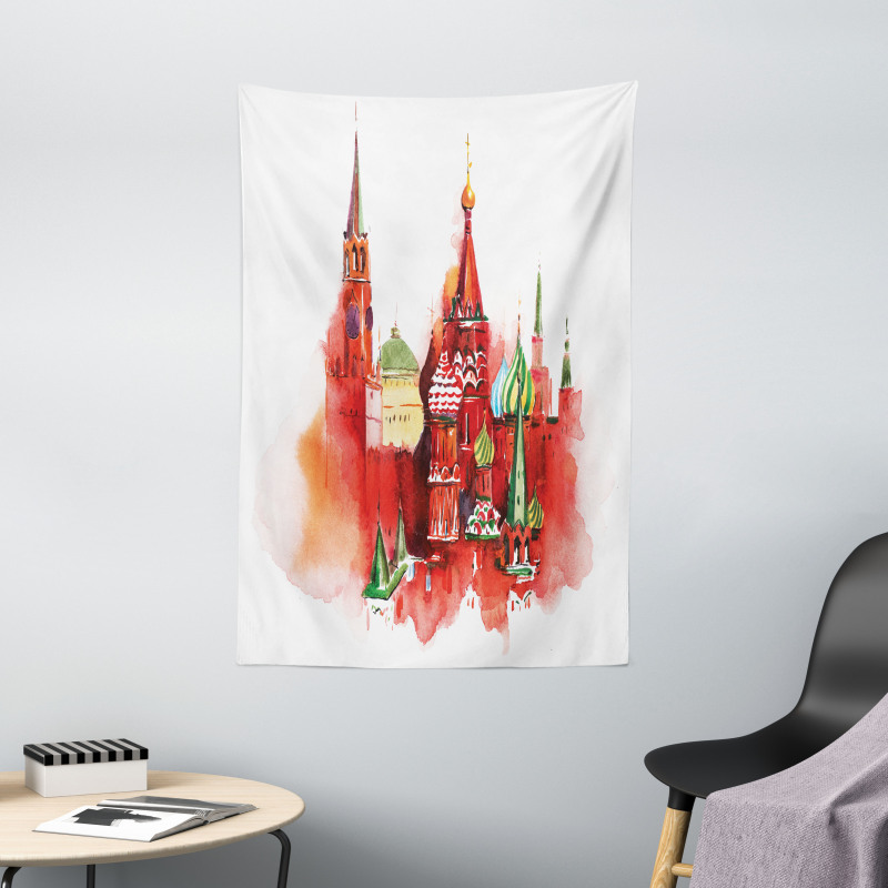 Red Square Saint Basil Art Tapestry