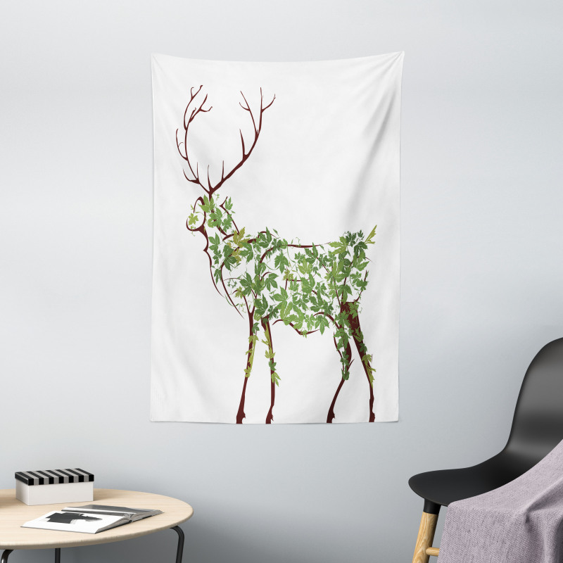 Garden Deer Celebration Tapestry